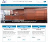 website design for law firm Lester Schwab Katz & Dwyer